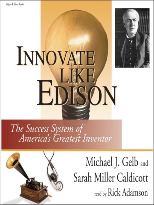 Title details for Innovate Like Edison by Michael Gelb - Wait list